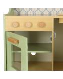 Kuchnia drewniana MDF dla dzieci miętowa  Edukacyjne zabawki KX4625-IKA 10