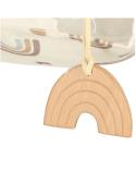 Huśtawka dla dzieci materiałowa drewniana wisząca tęcza  Dekoracje i ozdoby KX4599_1-IKA 8