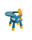 Krzesełko stolik do karmienia i zabawy żółto-niebieski  Akcesoria dla dzieci KX5846-IKA 4