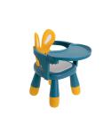 Krzesełko stolik do karmienia i zabawy żółto-niebieski  Akcesoria dla dzieci KX5846-IKA 10