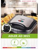 Adler AD 3015 opiekacz do kanapek toster  Akcesoria kuchenne KX4203-IKA 2