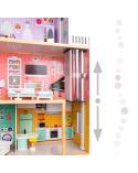Domek dla lalek drewniany+ mebelki pastelowy 114cm  Lalki i akcesoria KX5219-IKA 9