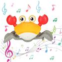 Krab pełzający interaktywny z dźwiękiem żółty  Edukacyjne zabawki KX4896-IKA 2