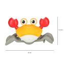 Krab pełzający interaktywny z dźwiękiem żółty  Edukacyjne zabawki KX4896-IKA 4