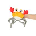 Krab pełzający interaktywny z dźwiękiem żółty  Edukacyjne zabawki KX4896-IKA 13
