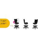 Krzesło biurkowe Entelo Petit czarny  R1 ENTELO Krzesła obrotowe 23448-CEK 4