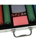 Poker zestaw do gry w walizce 500 żetonów 2 talie kart  Gadżety KX4409-IKA 8