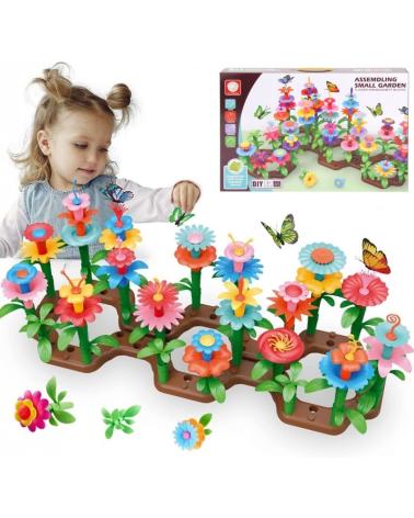 MEGA duży ogród układanka klocki kwiaty az 222 elementy Pegaz Plastyczne zabawki 23606-CEK 1