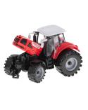 Traktor ciągnik pojazd rolniczy z przyczepą + pale drzewne  Samochody i pojazdy KX5908-IKA 11