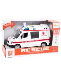 Karetka ambulans z dźwiękiem napędem 1:16  Pozostałe zabawki dla dzieci KX5408-IKA 2