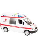 Karetka ambulans z dźwiękiem napędem 1:16  Pozostałe zabawki dla dzieci KX5408-IKA 4