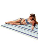 Mata plażowa koc piknikowy plażowy 200x200cm niebieski  Pozostałe akcesoria ogrodowe KX4991_1-IKA 10