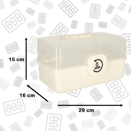 Organizer pojemnik na lekarstwa leki  apteczka przechowywania leków 29x16x15cm