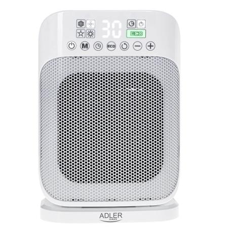 Adler AD 7727 Grzejnik ceramiczny termowentylator farelka LED z pilotem 51dB 1500W