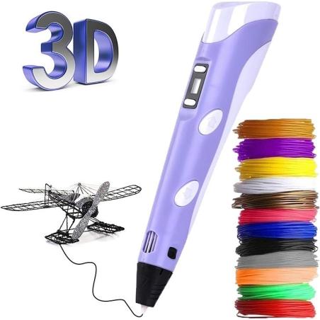 Długopis 3DPEN2 drukarka wkłady PLA Filament fioletowy Pegaz Plastyczne zabawki 23612-CEK 1