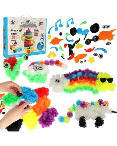 Rzepy czepy klocki kulki kolorowe kreatywne 836 elementów  Edukacyjne zabawki KX4864-IKA 1