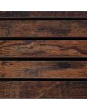 Kosz na pranie dwukomorowy z półką blatem stolikiem drewnianym rustykalny LOFT czarny  Pozostałe wyposażenie domu KX4348-IKA 6