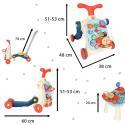Pchacz chodzik jeździk stolik interaktywny 5w1  Edukacyjne zabawki KX4609-IKA 2
