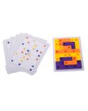 Gra logiczna układanka klocki tetris łamigłówka+ karty 42el.  Edukacyjne zabawki KX5349-IKA 4