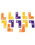 Gra logiczna układanka klocki tetris łamigłówka+ karty 42el.  Edukacyjne zabawki KX5349-IKA 7