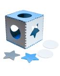 Puzzle piankowe mata dla dzieci 180x180cm 9 elementów szaro-niebieska  Edukacyjne zabawki KX4506-IKA 9