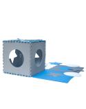 Puzzle piankowe mata dla dzieci 180x180cm 9 elementów szaro-niebieska  Edukacyjne zabawki KX4506-IKA 12