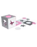 Puzzle piankowe mata dla dzieci 180x180cm 9 elementów szaro-różowa  Edukacyjne zabawki KX4506_1-IKA 11