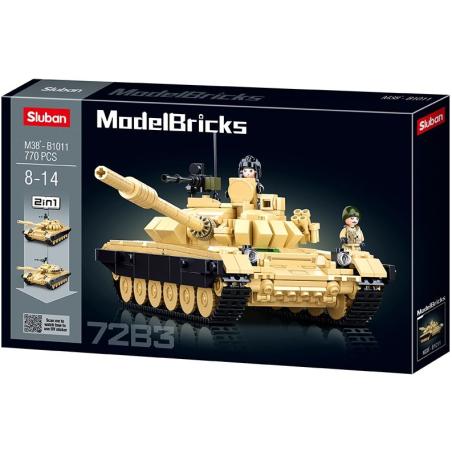 Klocki Sluban Czołgi 2w1 770 elementów T-72B3 T-72M1 SLUBAN Klocki 23627-CEK 1