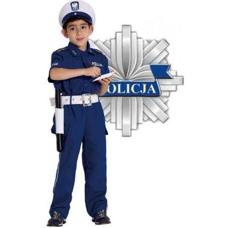Strój karnawałowy Policjant Drogówka 140 INNY Pozostałe zabawki dla dzieci 23689-CEK 1