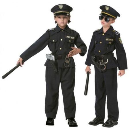 Strój karnawałowy Amerykański Policjant kajdanki 104 INNY Pozostałe zabawki dla dzieci 23691-CEK 1