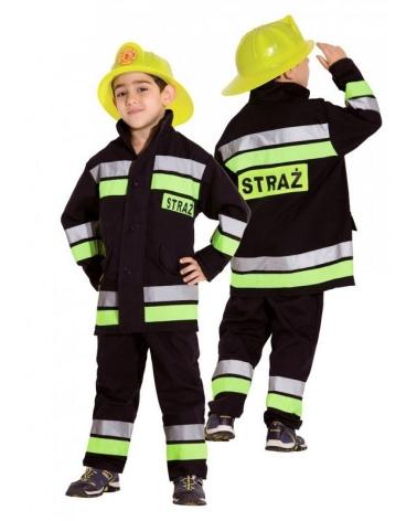Strażak Strój karnawałowy hełm kostium przebranie 128  INNY Pozostałe zabawki dla dzieci 23698-CEK 1