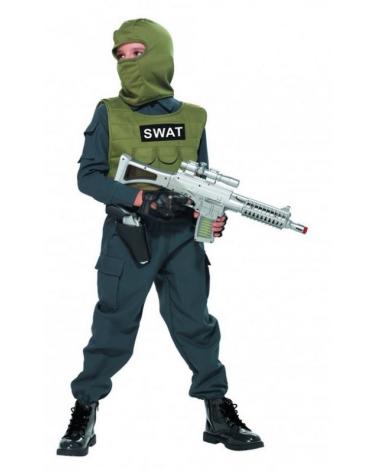 Strój karnawałowy SWAT Służby Specjalne Policjant  140 INNY Pozostałe zabawki dla dzieci 23705-CEK 1