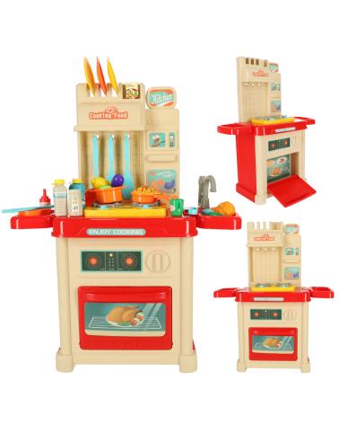 Kuchnia plastikowa dla dzieci światła duża 44 elementy  Edukacyjne zabawki KX4303-IKA 1