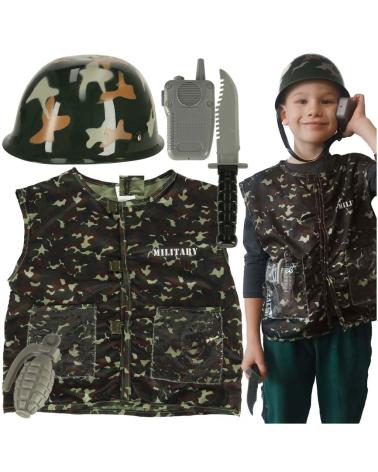Kostium strój karnawałowy hełm żołnierz 3-8 lat  Pozostałe zabawki dla dzieci KX4299-IKA 1