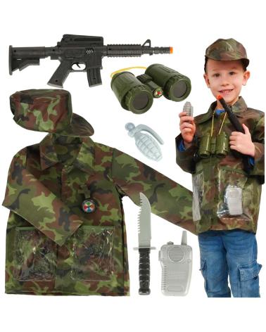 Kostium strój karnawałowy żołnierz zestaw 3-8 lat  Pozostałe zabawki dla dzieci KX4298-IKA 1