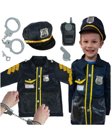 Kostium strój karnawałowy policjant kajdanki zestaw 3-8 lat  Pozostałe zabawki dla dzieci KX4296-IKA 1