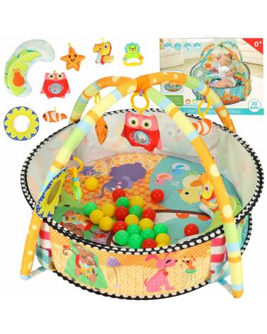 Mata edukacyjna dla niemowląt kojec basenik piłki grzechotki  Edukacyjne zabawki KX4293-IKA 1