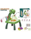 Stolik do rysowania projektor rzutnik Dinozaur z dźwiękiem Madej Edukacyjne zabawki 23663-CEK 1