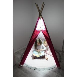 Drewniany stabilizator LED do namiotów Tipi Wigwam