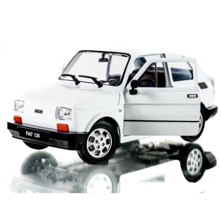 WELLY MALUCH FIAT 126P 1:21 SAMOCHÓD KOLEKCJONERSKI biały WELLY Samochody i pojazdy 23839-CEK 1