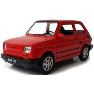 WELLY MALUCH FIAT 126P 1:21 SAMOCHÓD KOLEKCJONERSKI bordowy WELLY Samochody i pojazdy 23845-CEK 1