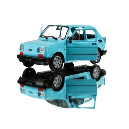 WELLY MALUCH FIAT 126P 1:21 SAMOCHÓD KOLEKCJONERSKI błękitny WELLY Samochody i pojazdy 23844-CEK 1