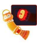 Harmonia akordeon dla dzieci sowa pomarańczowa  Edukacyjne zabawki KX4287_1-IKA 7
