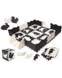 Puzzle piankowe mata kojec dla dzieci 25 elementów czarno-białe  Dekoracje i ozdoby KX6270-IKA 1