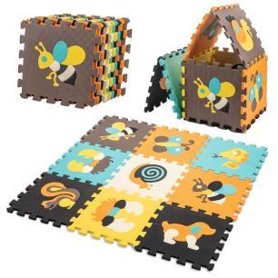 Puzzle piankowe mata dla dzieci 9 el. kolor  Edukacyjne zabawki KX5208_1-IKA 1