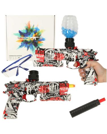 Pistolet na kulki żelowe wodne karabin zasilanie akumulatorowe USB + okulary 550szt. 7-8mm  Pozostałe zabawki dla dzieci KX4091-