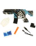 Pistolet na kulki żelowe wodne karabin niebieski  zasilanie bateryjne USB 550szt. 7-8mm  Pozostałe zabawki dla dzieci KX4089-IKA