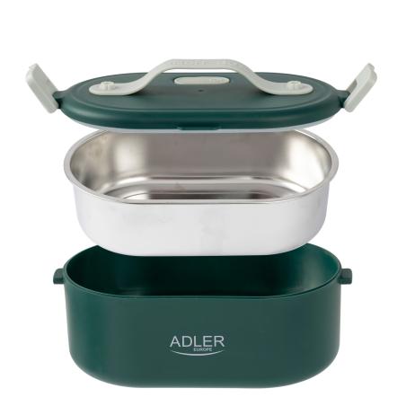 Adler AD 4505 green Pojemnik na żywność  podgrzewany lunch box zestaw pojemnik separator łyżeczka 0,8L 55W  Akcesoria kuchenne K