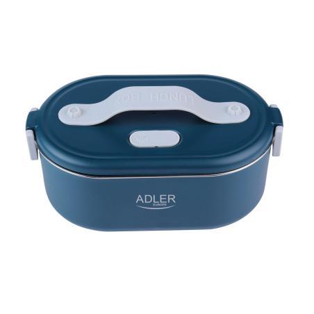 Adler AD 4505 blue Pojemnik na żywność  podgrzewany lunch box zestaw pojemnik separator łyżeczka 0,8L 55W