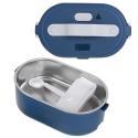 Adler AD 4505 blue Pojemnik na żywność  podgrzewany lunch box zestaw pojemnik separator łyżeczka 0,8L 55W  Akcesoria kuchenne KX